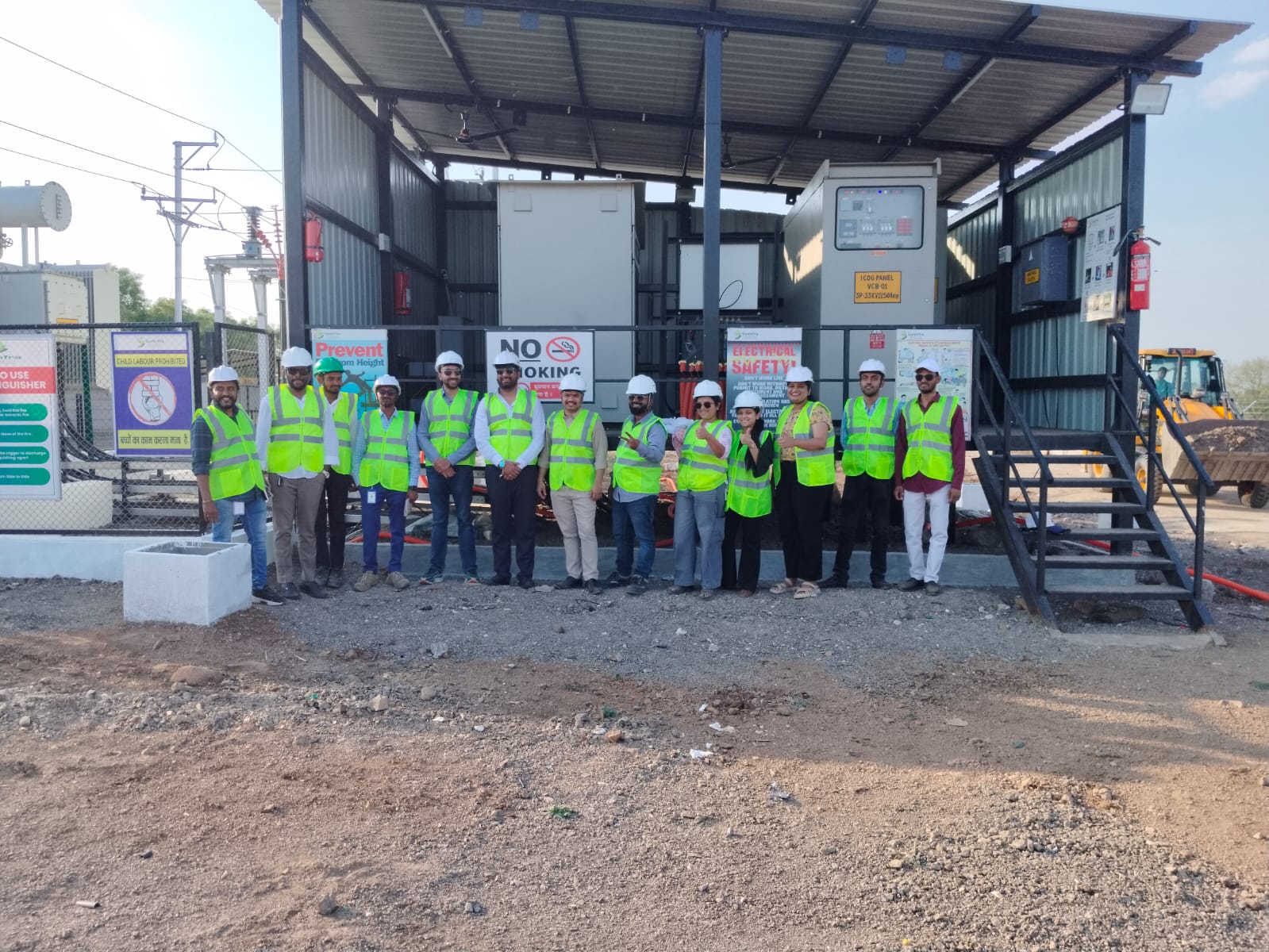 SunInfra field team in safety gear